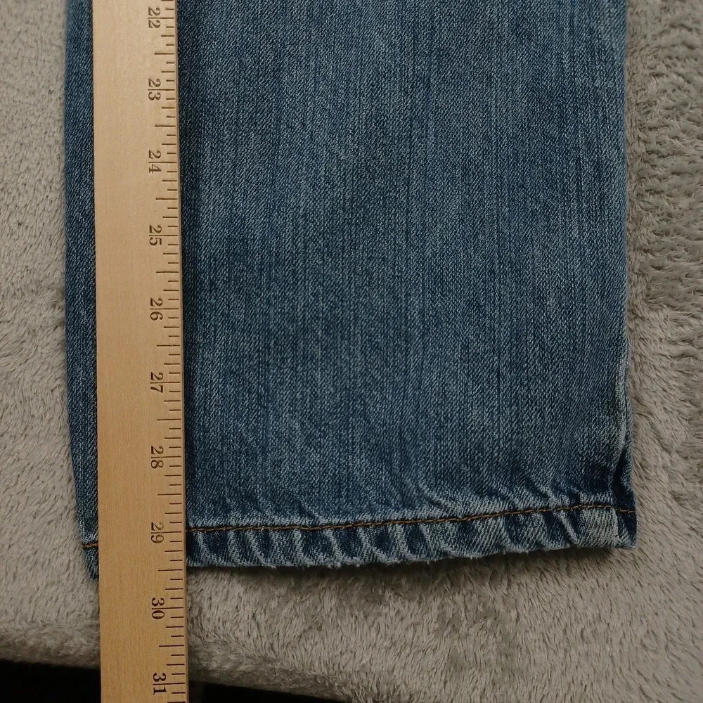 Levis 559 Jeans Men 32x30 Blue Denim Relaxed Fit Straight Leg Pockets Distressed